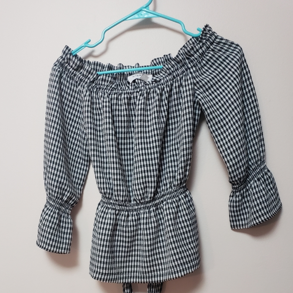 Highline Collective Checkered Top S